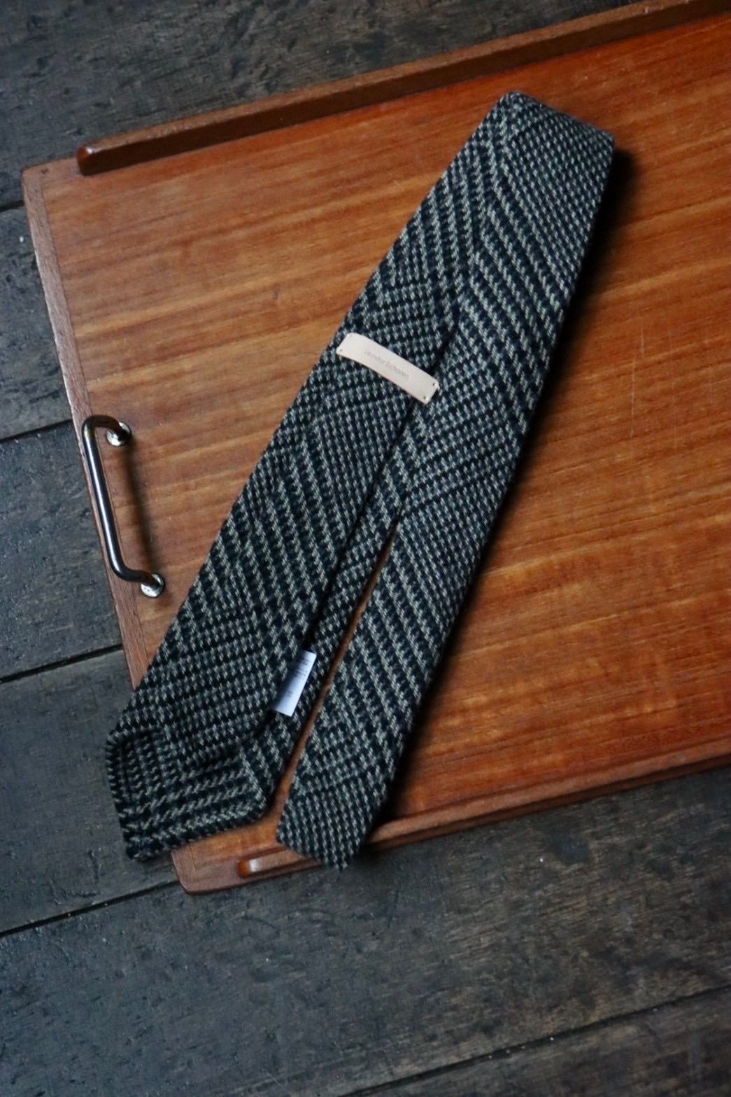 エンダースキーマ 25SA  tweed necktie(xu-c-twn)black