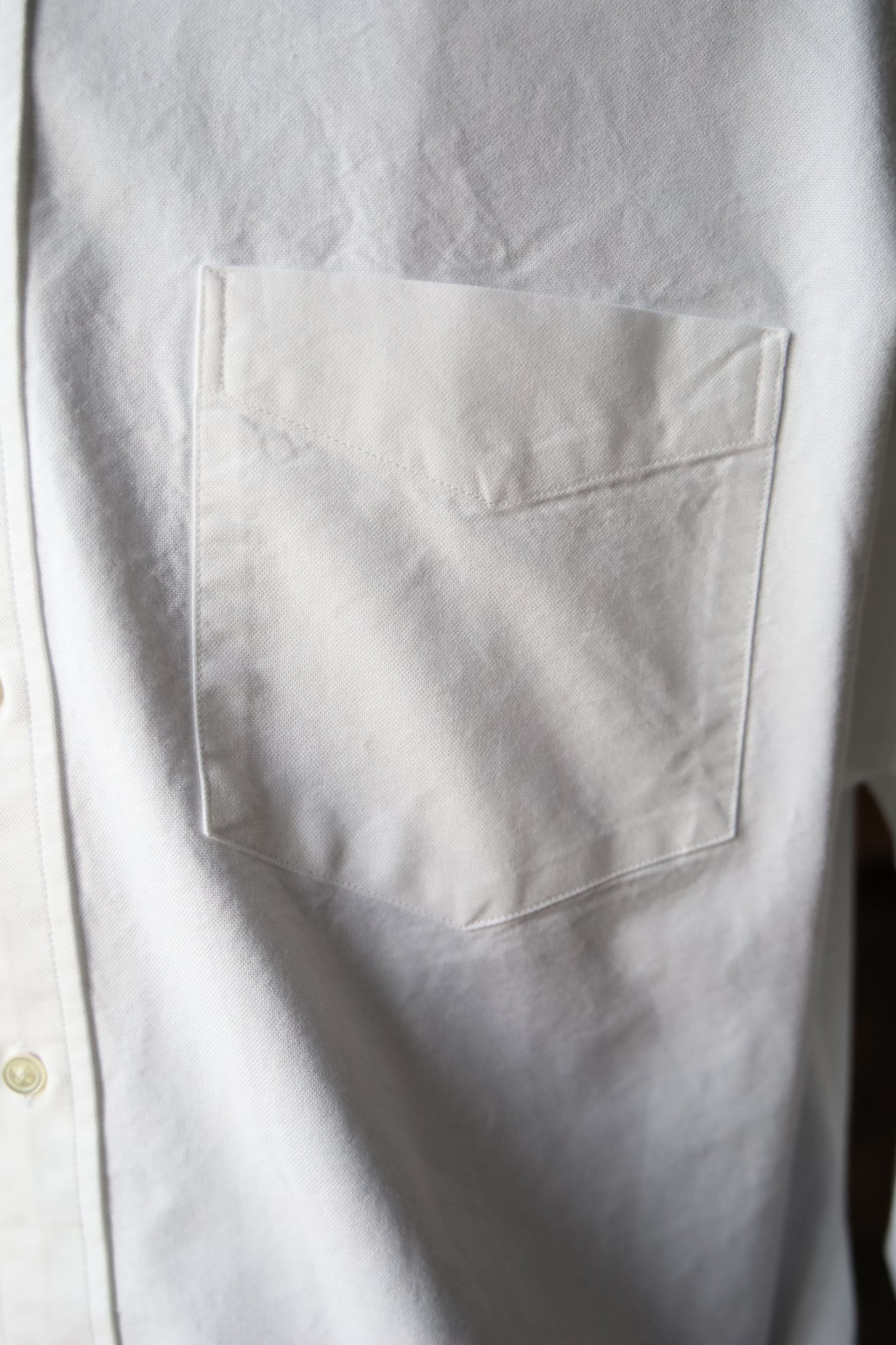 グラフペーパー Oxford L/S B.D Box Shirt (GM251-50020B) WHITE