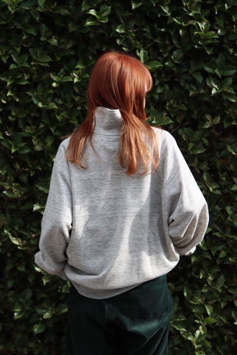 TapWater 22AW Linen Terry Neck Zip Anorak style.2022.10.13