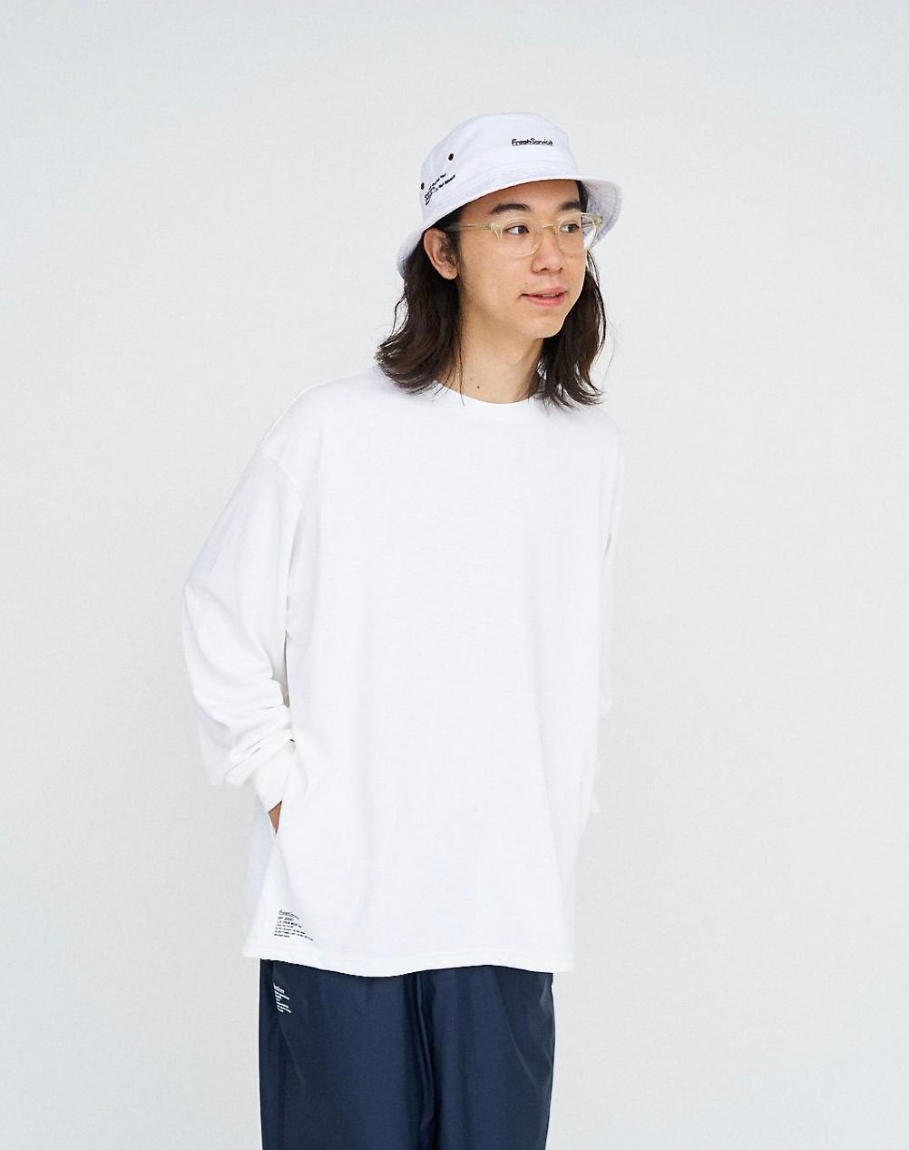 フレッシュサービスDRY JERSEY L/S CREW NECK TEE(FSC253-70084B)WHITE★7月26日(土)発売！