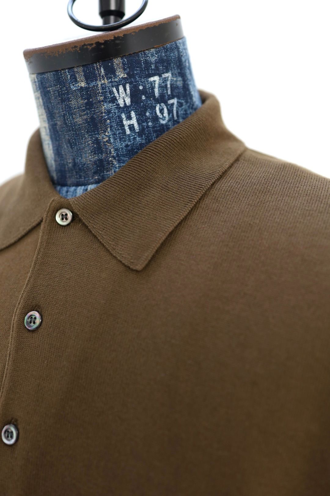 アプレッセ 2026 STYLE1 Cotton Knit L/S Polo Shirts (26SAP-03-03)BROWN☆2月7日(土)発売！