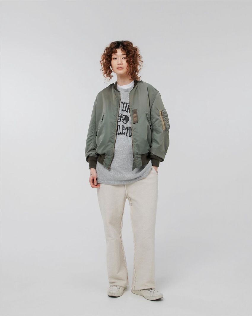 BOW WOW バウワウ L-2B FLIGHT JK(BW242-L2FJ)SAGE GREEN SUNBURN