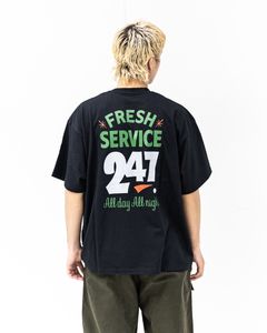 FreshService CORPORATE PRINTED S/S TEE "ALL DAY ALL NIGHT" (BLACK) 新作発売！