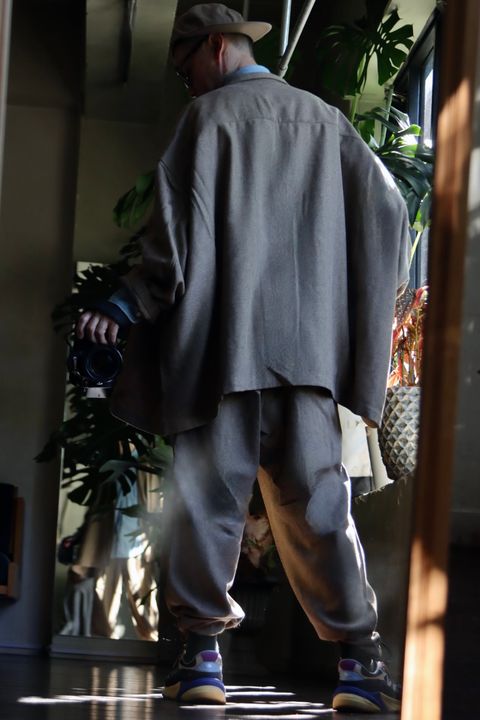 S.F.C 23FW TAILORED SHIRT JACKET"BEIGE"スタイル