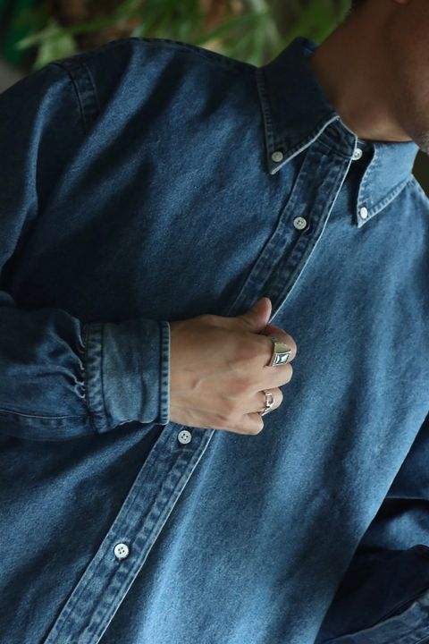 A.PRESSE 22FW BD Denim Shirtスタイル