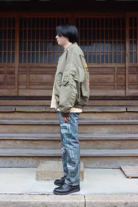doublet VEGETABLE DYED MA-1(22SS13BL132) style.2022.1.16