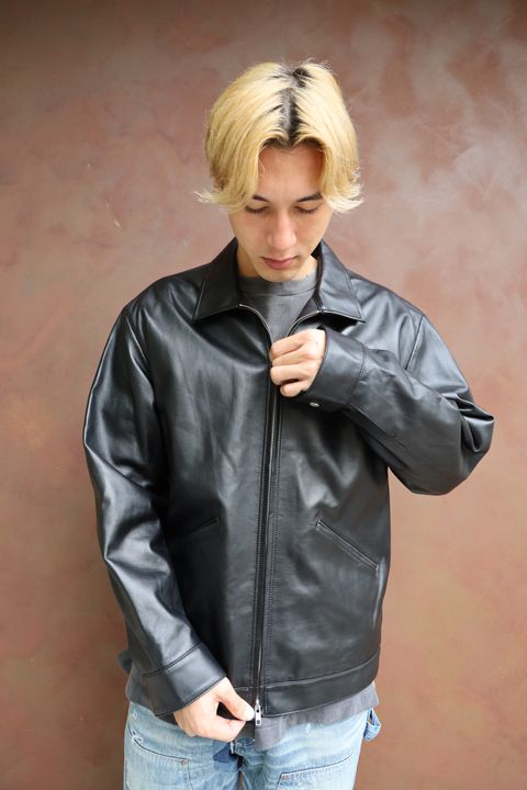 LASTMAN  LEATHER DRIZZLER JACKET スタイル