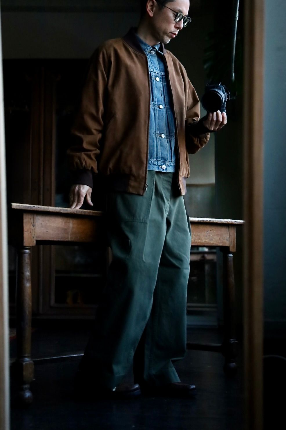 A.PRESSE - アプレッセ USAF Hemmed Bottoms(AP-4009)OLIVE | mark
