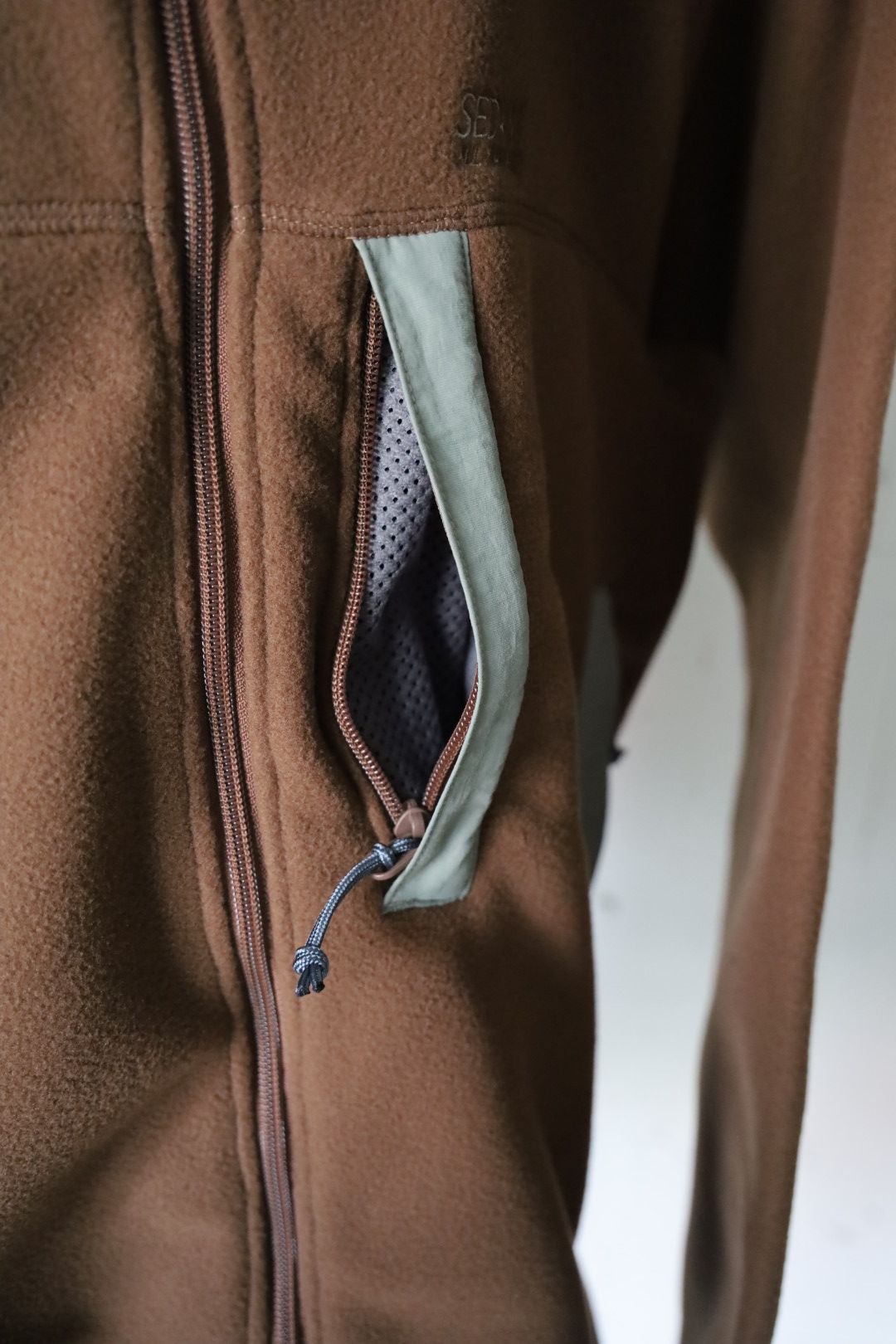 セダンオールパーパス FW25 Fleece Full Zip Jacket(SD25F-CT08)Brown