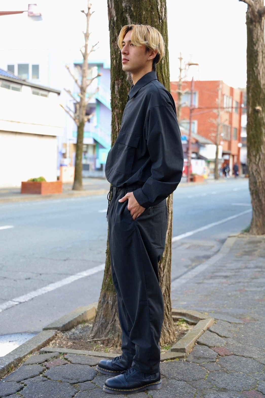 イズネス25SS ジャンプスーツ JUMPSUIT(1006SSJUNPE01)CHARCOAL