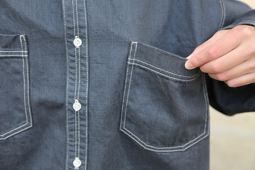 Graphpaper Denime Five Pocket Pants & Denime Regular Collar Shirt style 2020.12.14.