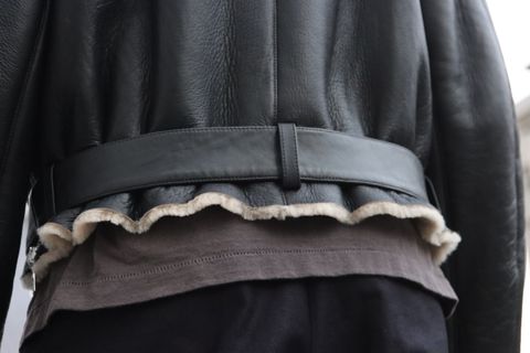 YOKE DETACHABLE COLLAR BOMBER JACKET style.2021.10.17.