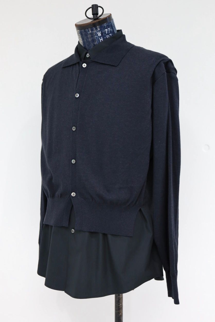 YOKE 26SS Connected Cardigan Shirt(YK26SS01248S)CHARCOAL