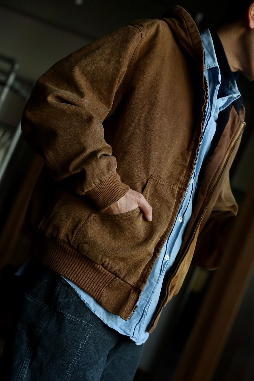 A.PRESSE Silk Linen Hooded Parka