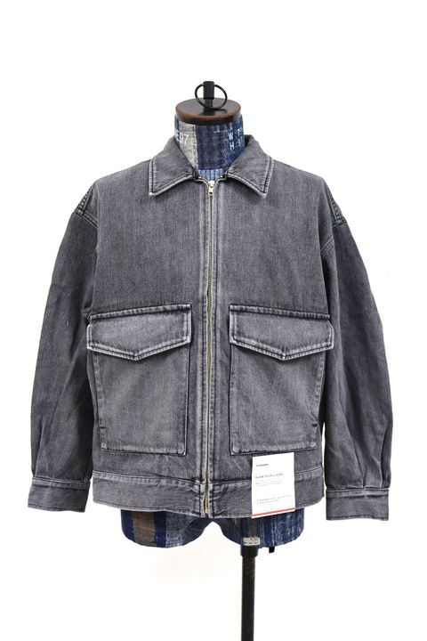 グラフペーパー Selvage Denim Zip Jacket(GU261-20056LB) BLACK_LIGHT FADE★1月24日(土)発売！