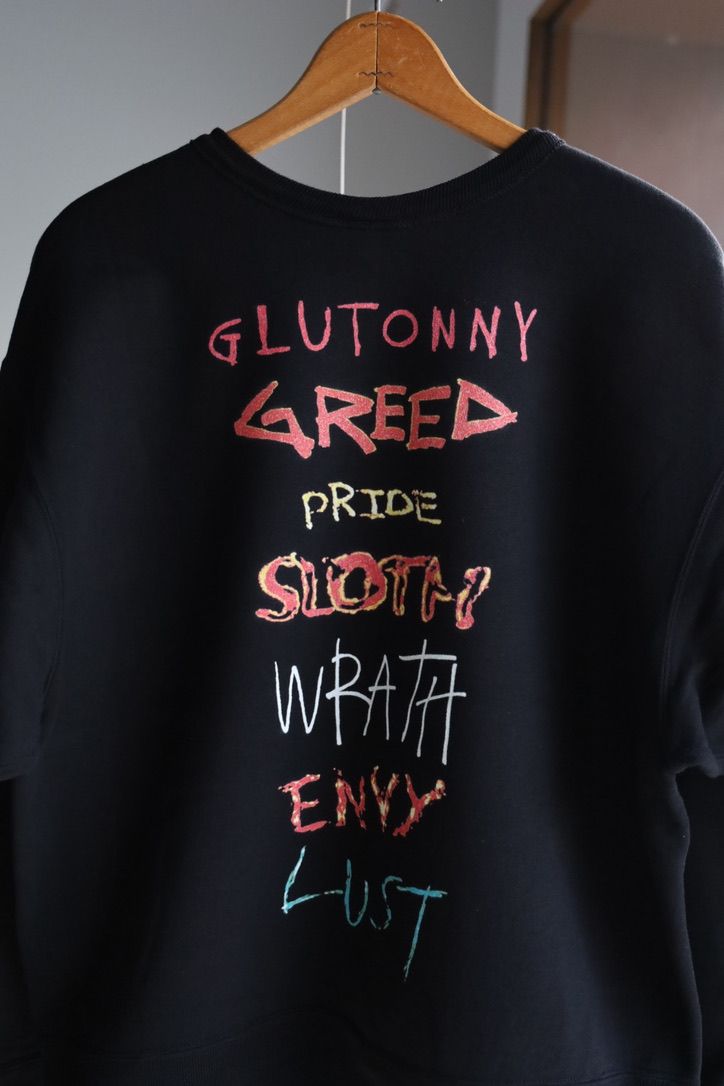 セントマイケル25SS SEVEN DEADLY CRW N SWT(SM-HR8-0000-044)BLACK