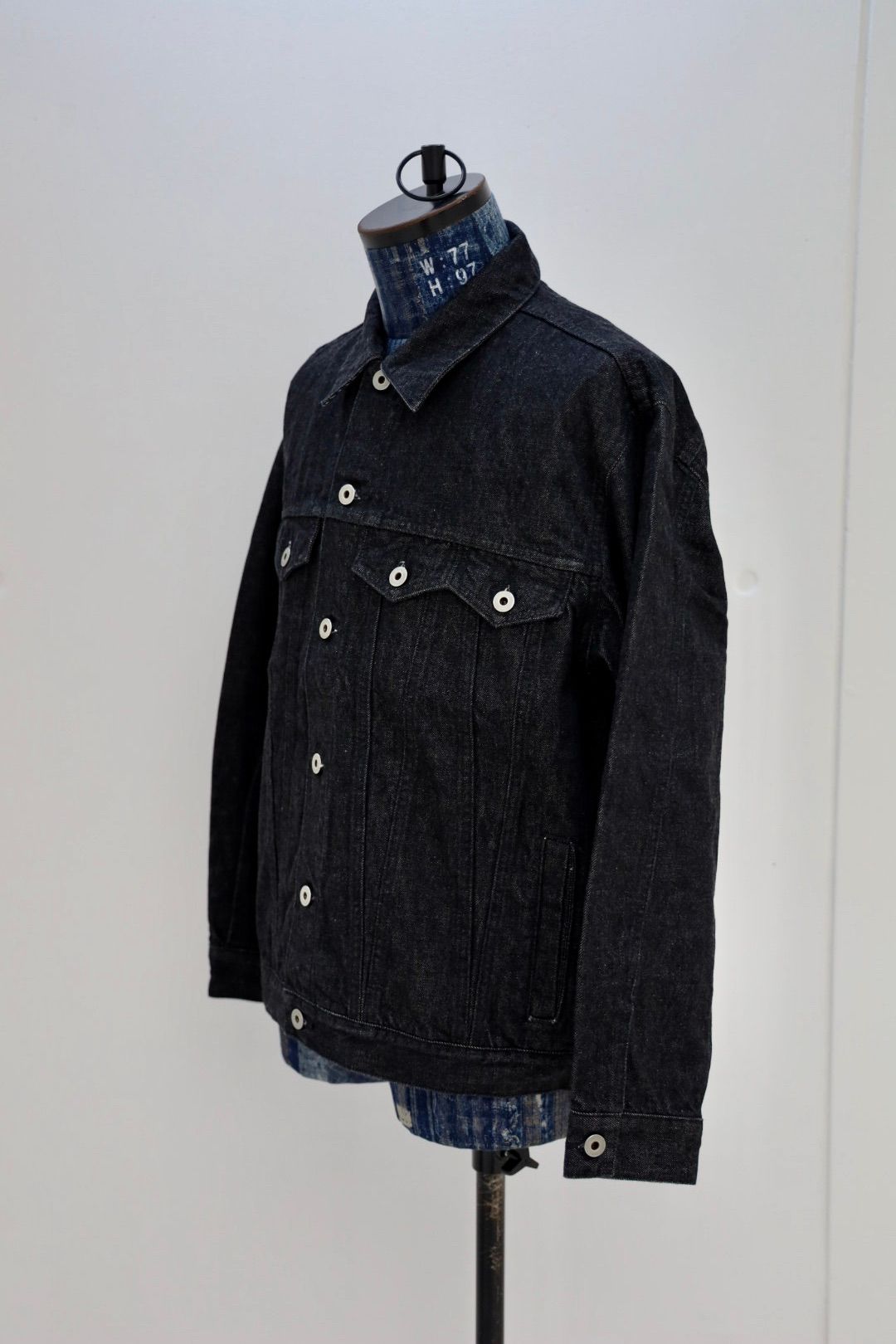 ファンダメンタル デニムジャケット THIRD THIRD JACKET RINSE(FA25JK33R-BK)BLACK