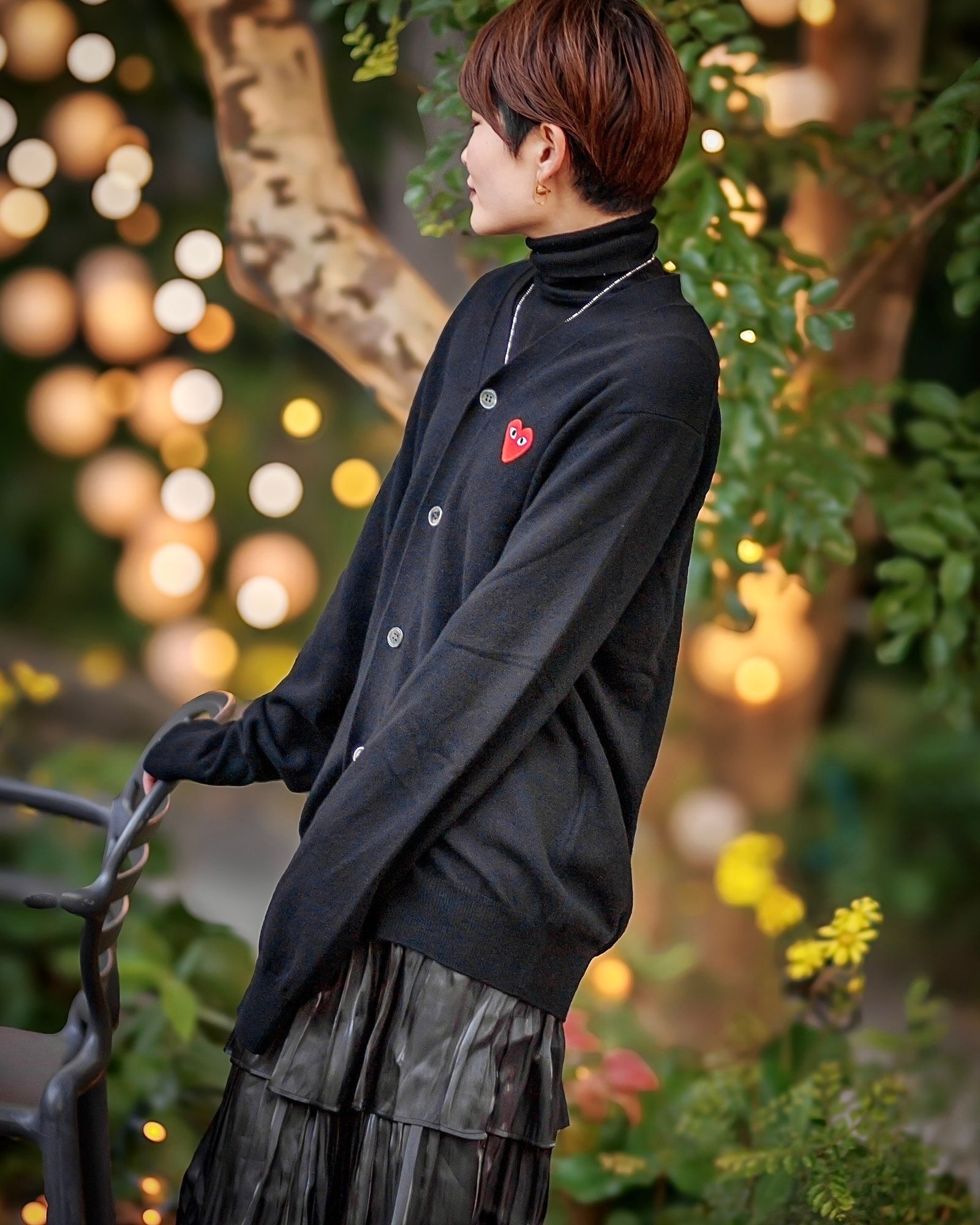 PLAY COMME des GARCONS 新作V-NECK CARDIGAN style.2024.12.7