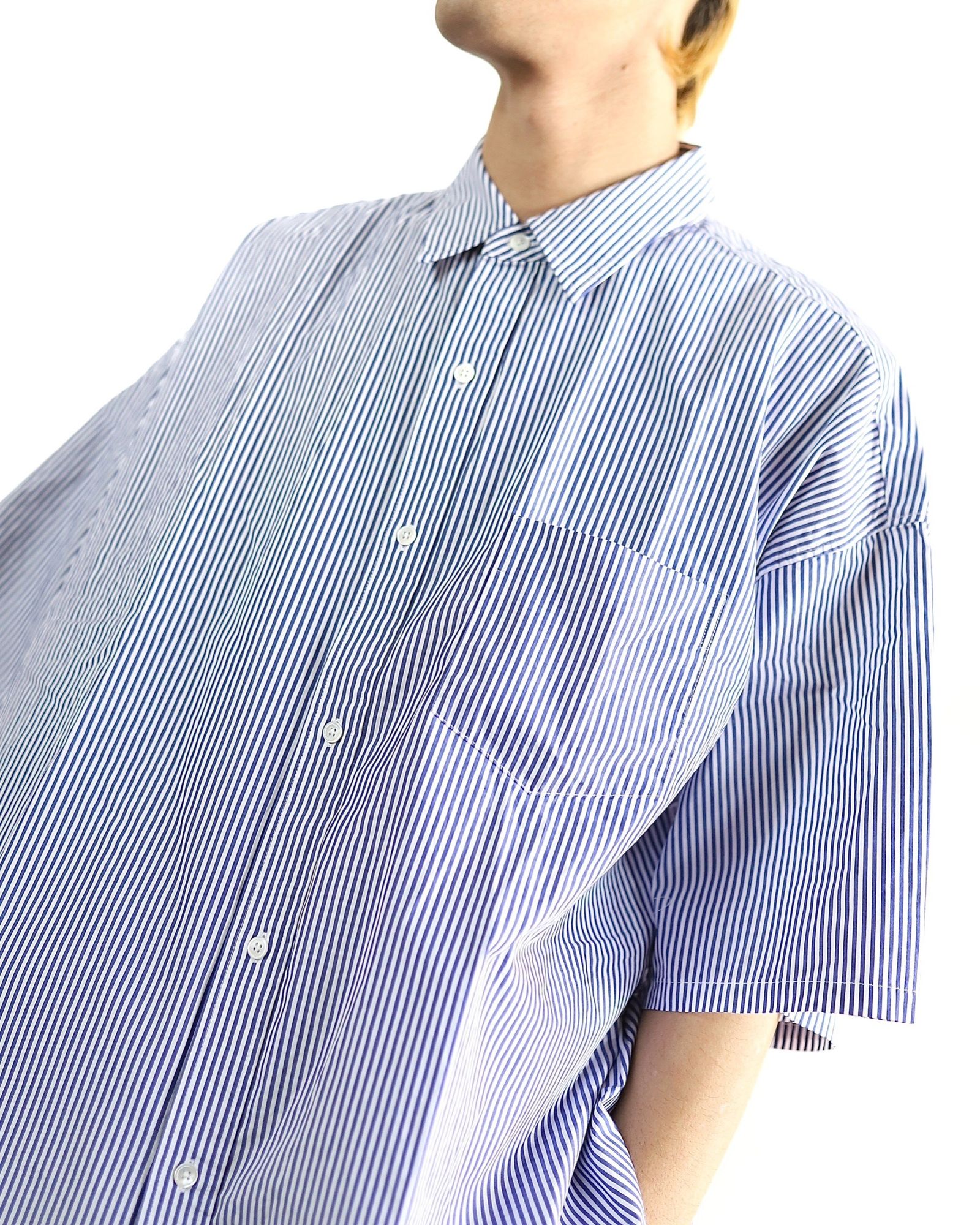 CORPORATE UNIFORM S/S SHIRT ブルーストライプ FreshService 24SS CORPORATE UNIFORM S/S SHIRT(BLUE STRIPE
