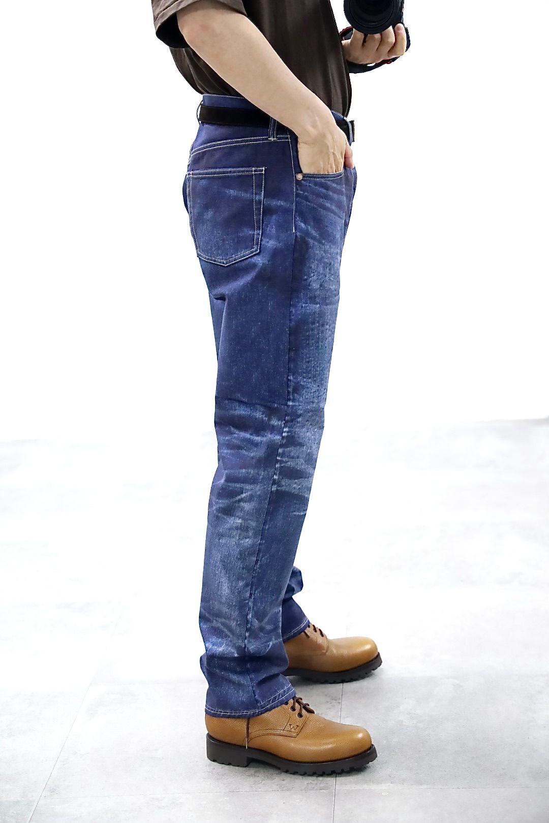 アイジュンヤワタナベマン 26SS New Manual 転写デニムプリントパンツ(WQ-P903-100)