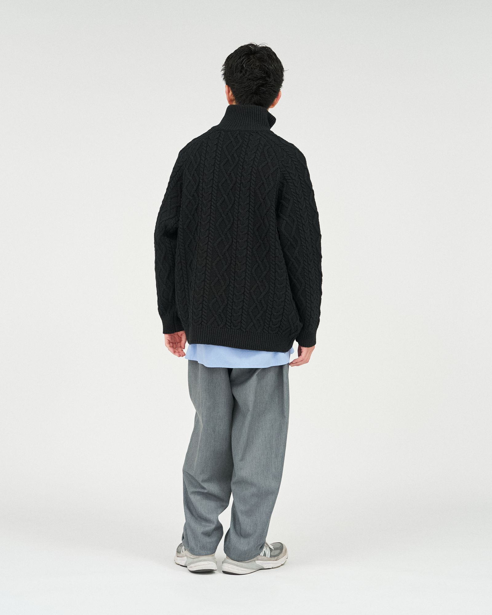 フレッシュサービス SHETLAND WOOL x SOLOTEX® TECH FISHERMAN ZIP-UP(FSC253-80166)BLACK★10月18日(土)発売！