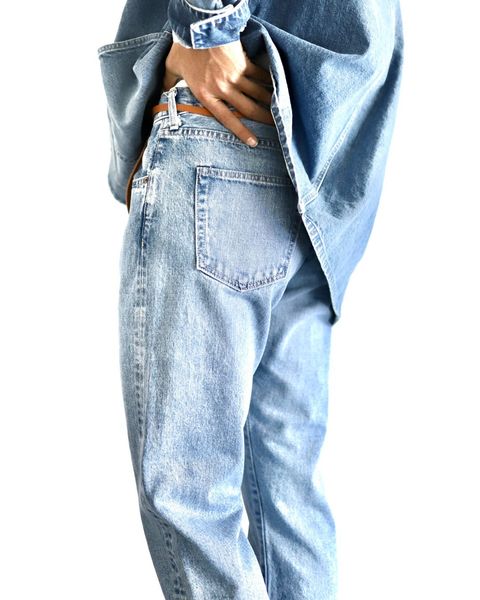 A.PRESSE アプレッセ Washed Denim Pantsスタイル