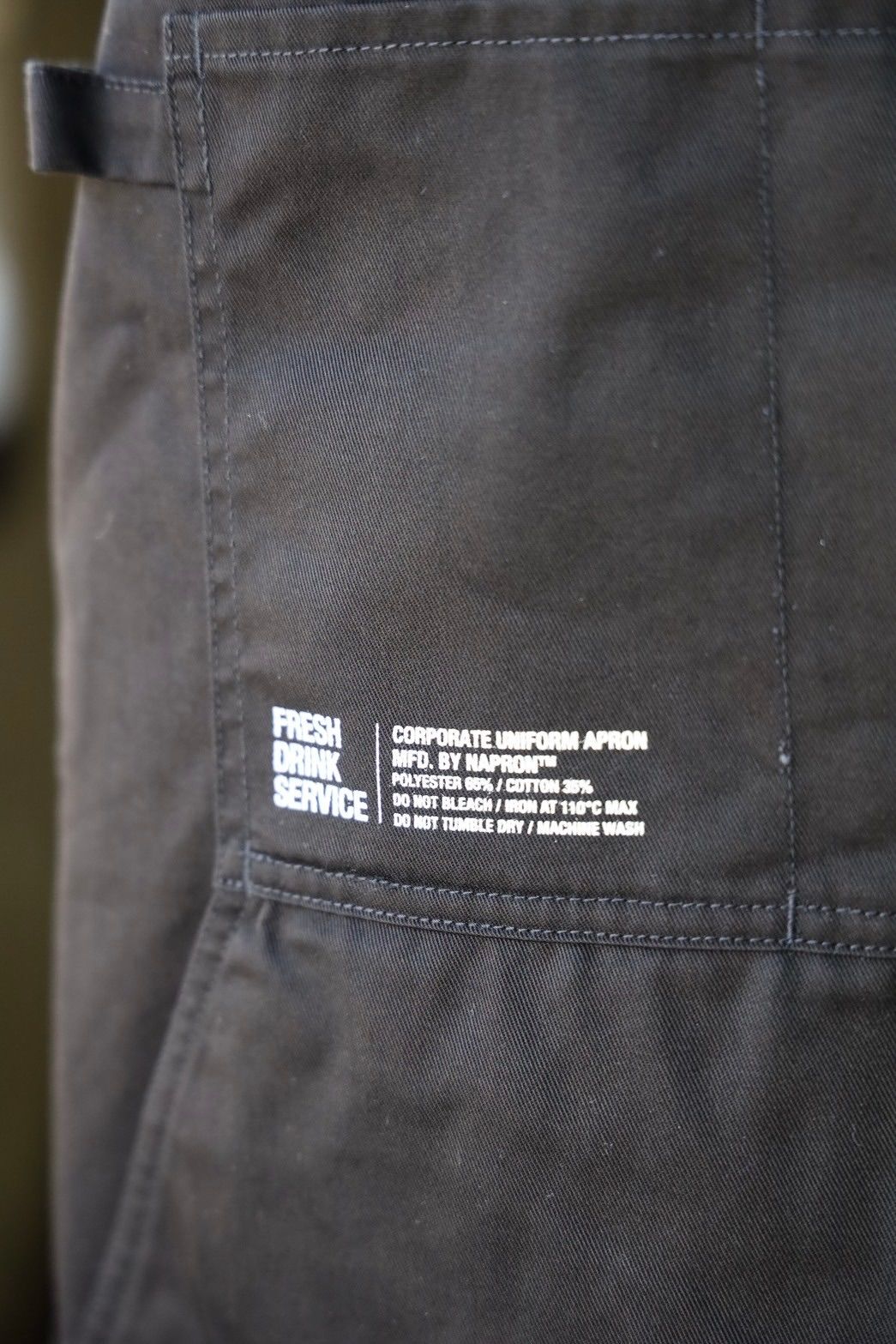 フレッシュサービス  FDS_CORPORATE UNIFORM APRON(FDS252-99087)BLACK