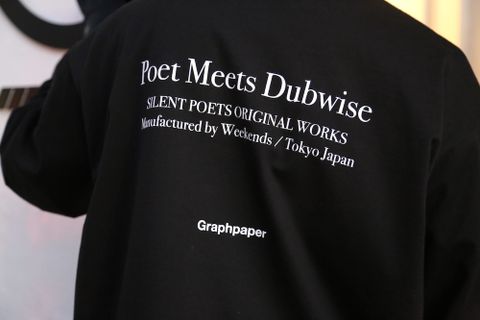 Graphpaper Poet Meets Dubwise for GP Jersey L/S Tee "SUN"BLACK style.2020.11.9.