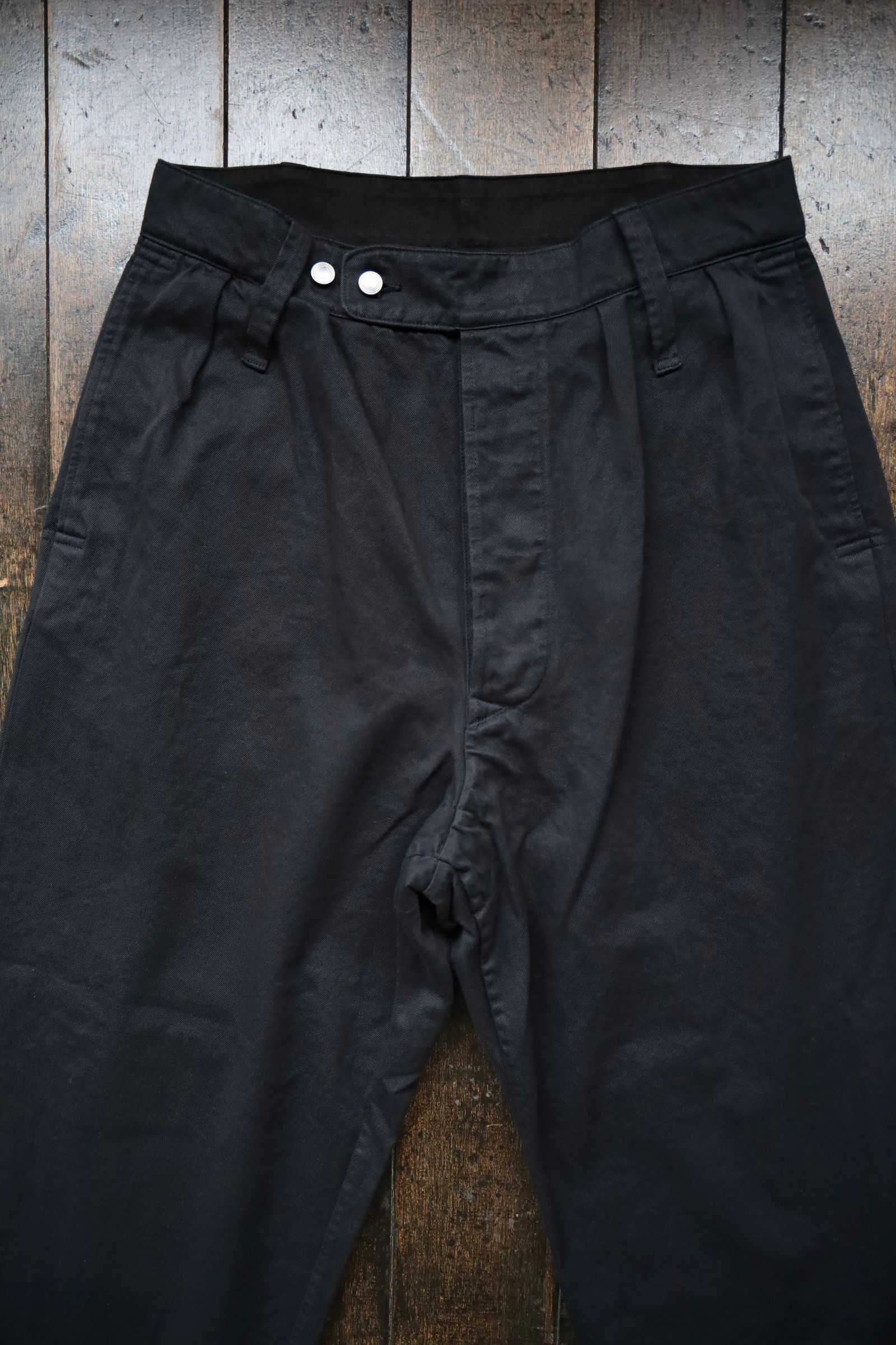 アプレッセ WW2 British Army Cotton Drill Trousers(25SAP-04-18H)BLACK☆12月21日(土)発売！