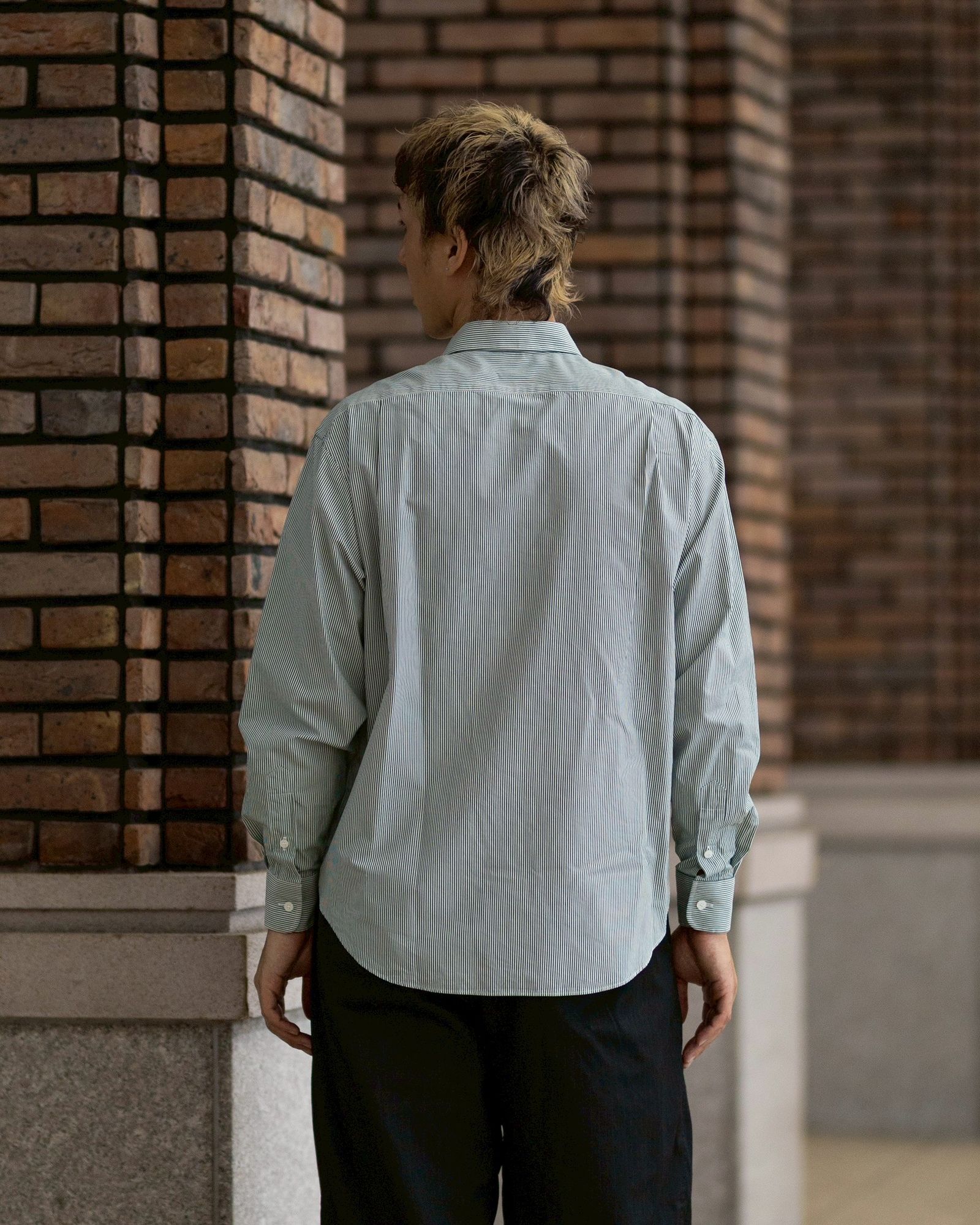 A.PRESSE Spread Collar Shirt  (GREEN)6月20日(土)新作発売！