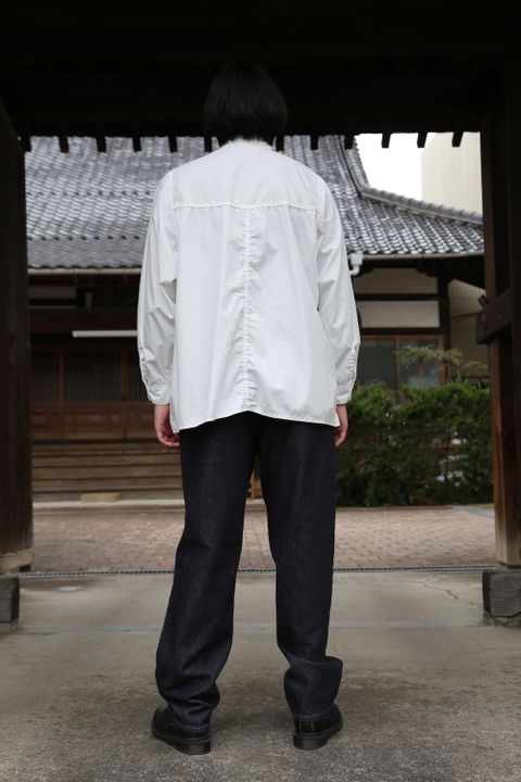 Garment Dyed Poplin Umbrella Yoke Shirt(GM211-50032) style.2021.2.14.
