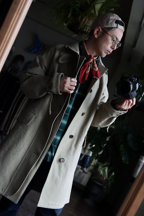 A.PRESSE アプレッセ23SSコート Motorcycle Half Coatスタイル2023.2.20.