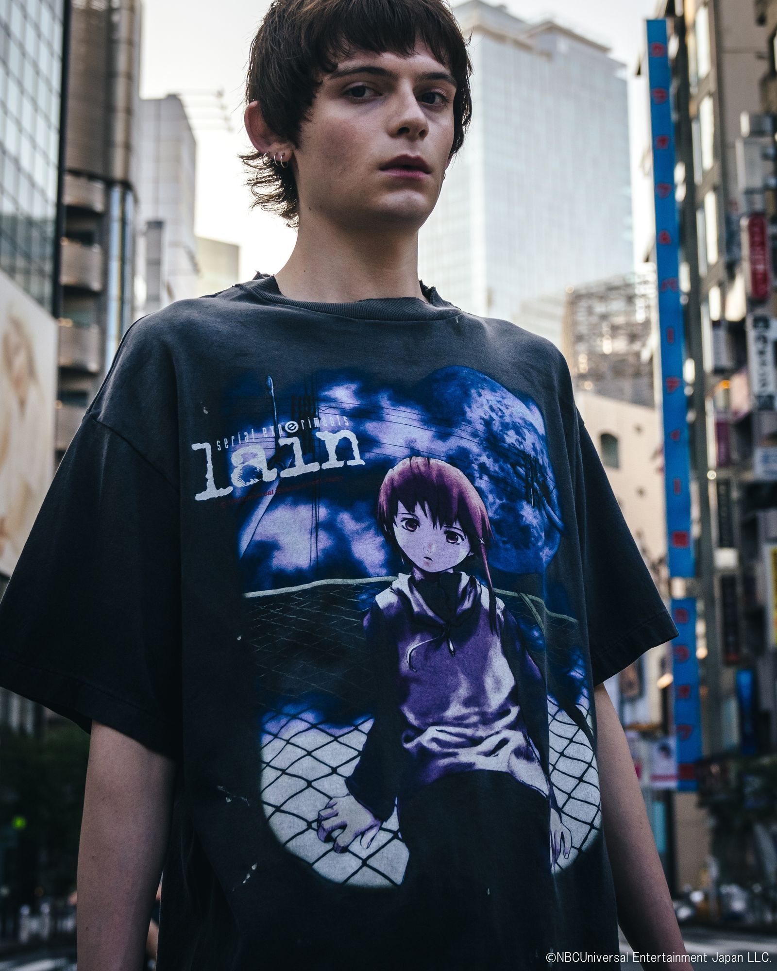 セントマイケル SAINT Mxxxxxx × serial experiments lain × GEEKS RULE TEE(SM-HR1-0000-C23)BLACK☆7月6日(日)発売！