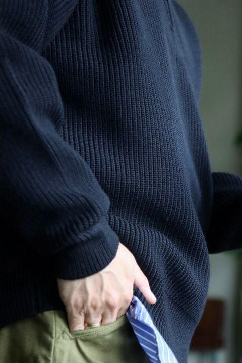 Ets.MATERIAUX マテリオ22AW ドライバーズニットプルオーバースタイル.2022.10.17.
