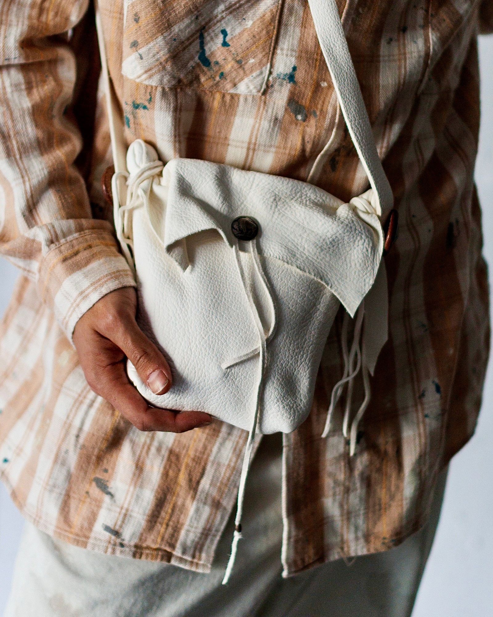 BOW WOW バウワウ DEER SKIN BAG(BW251-SWT)WHITE☆3月8日(土)発売！