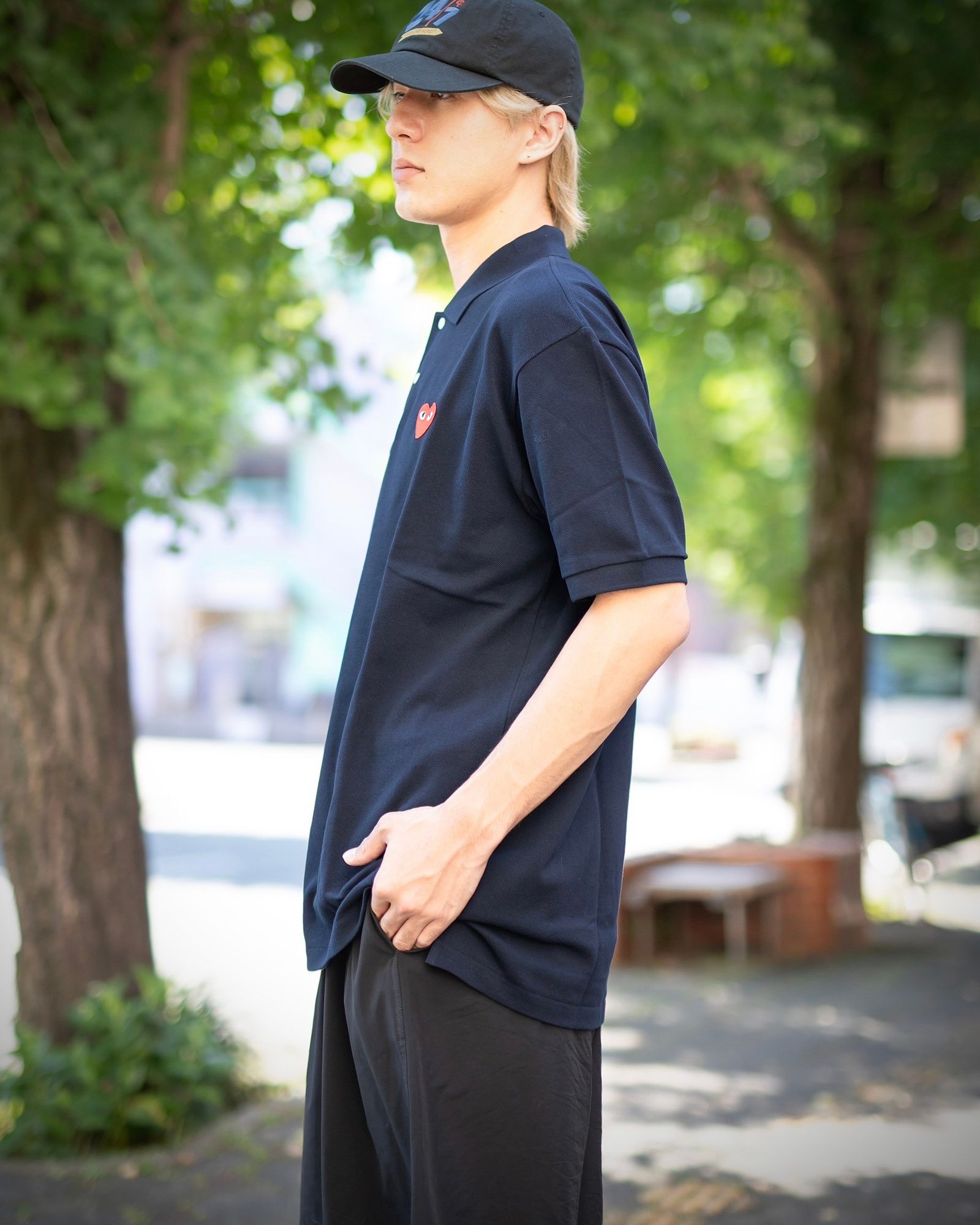 PLAY COMME des GARCONS ポロシャツ スタイル 2024.6.17