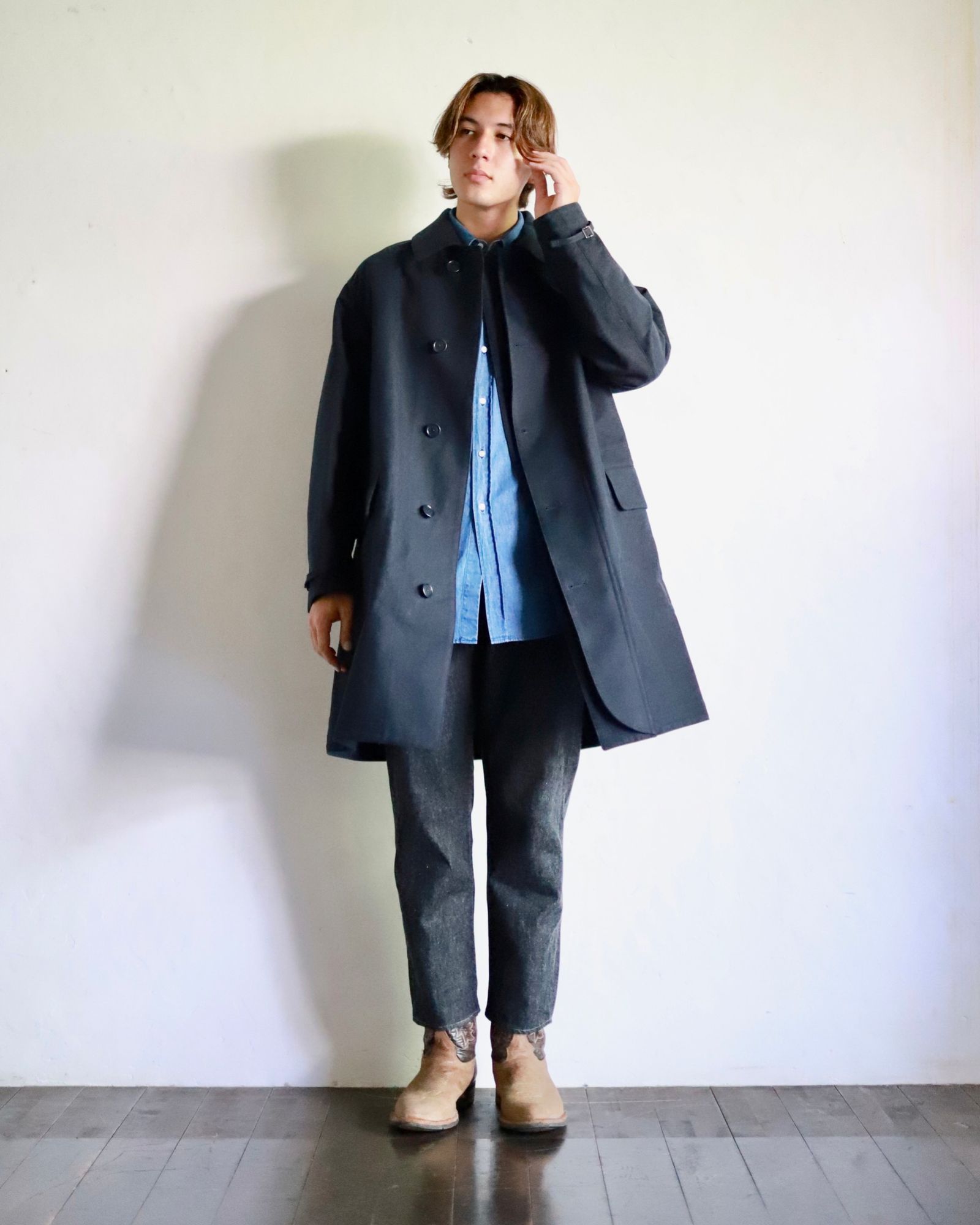 A.PRESSE - アプレッセ23AW Black Washed Denim Pants(23AAP-04