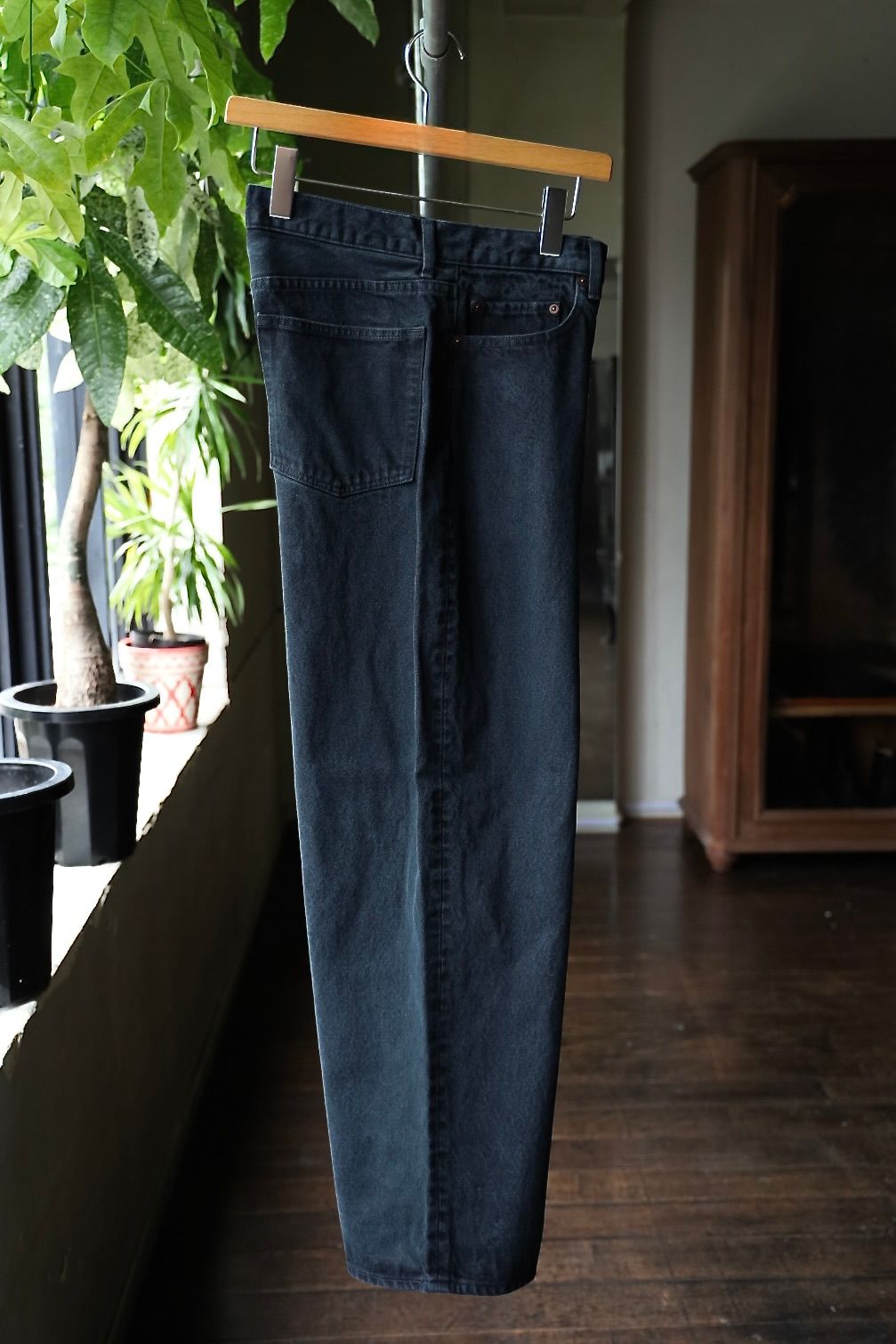 アプレッセ 2025 STYLE2 Black Washed Wide Denim Pants(25AAP-04-18)BLACK☆9月13日(土)発売！