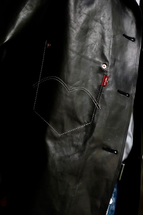 eYe JUNYA WATANABE MAN Levi’s Wネームレザージャケットスタイル2024.9.20.
