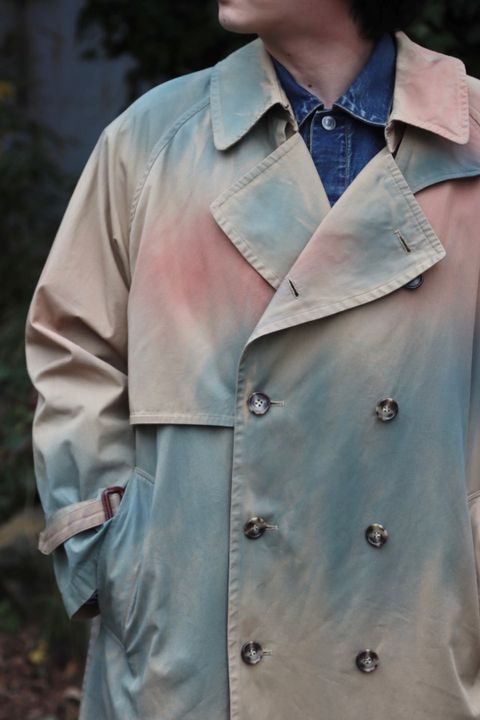 YOKE 新作SPRAY PRINTED TRENCH COAT style.2022.1.22