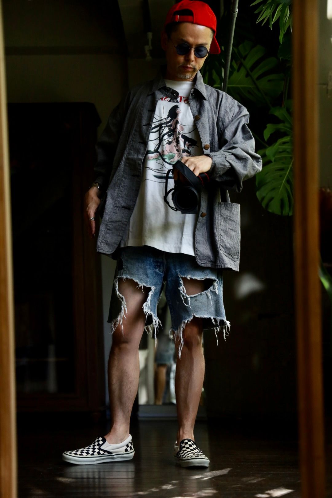 ©SAINT M×××××× ベルベルジンコラボ STRIPE BB_DENIM JKTスタイル(SIZE:S)