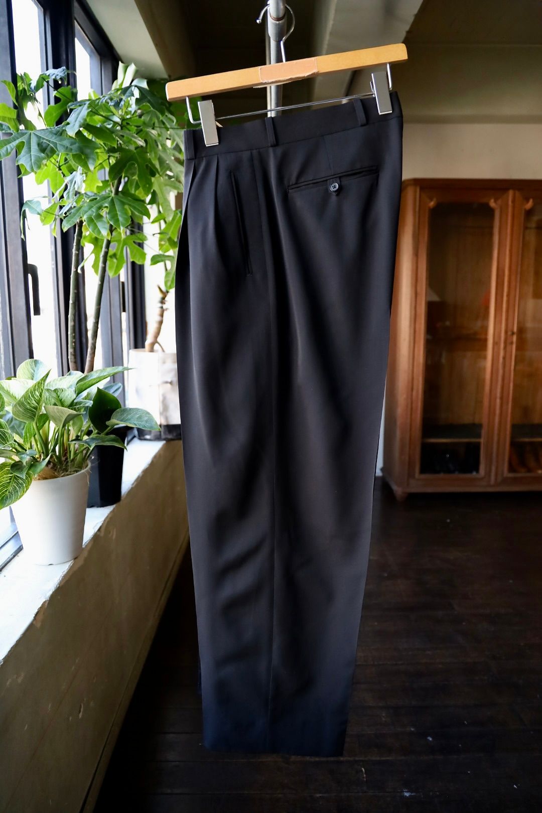 A.PRESSE - アプレッセ 25SS Wool Rayon Wide Trousers(25SAP-04 A.PRESSE - アプレッセ 25SS Wool Rayon Wide Trousers(25SAP-04