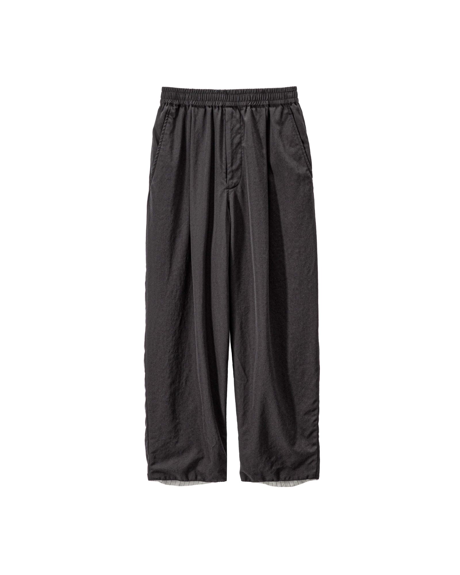 グラフペーパー 26SS Fulled Wool Twill Wide Easy Pants(GM261-40342)CHARCOAL☆2月7日(土)発売！