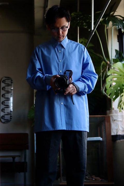Graphpaper High Count Broad Regular Collar Shirtスタイル.2022.12.13.