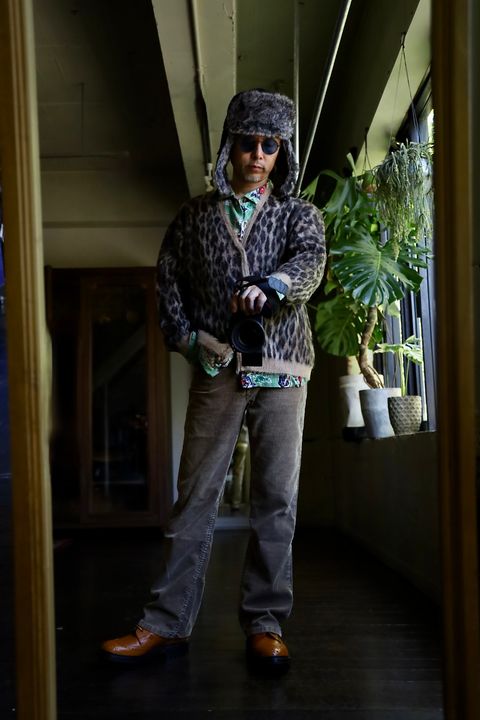 ©SAINT M×××××× MOHAIR CARDIGAN"LEOPARD"スタイル