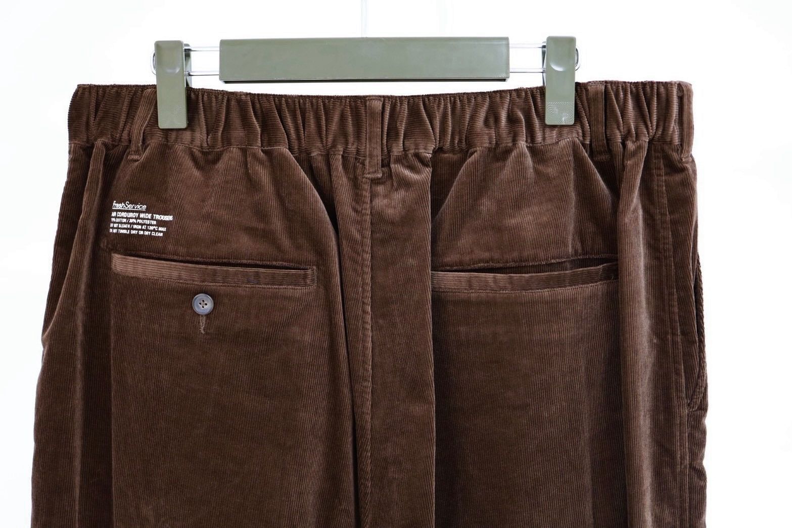 フレッシュサービス 26AW AIR CORDUROY WIDE TROUSERS(FSC263-40087)BROWN☆10月3日(土)発売！