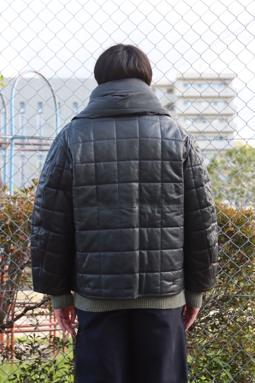 【ジャーナル】 YOKE レザーブルゾンReversible Quilted Leather フリークス