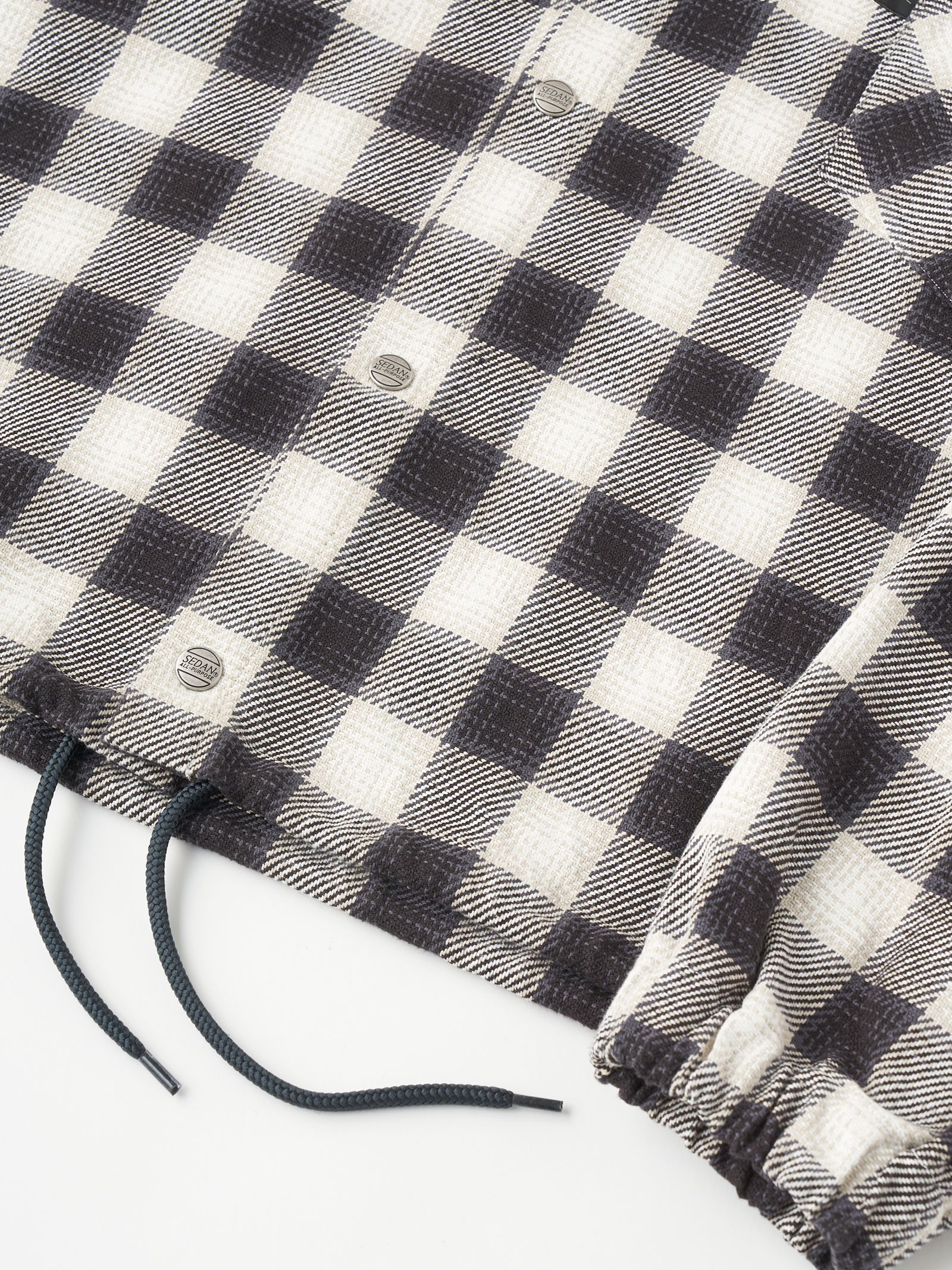 セダンオールパーパス FW24 Flannnel Hoodie(SD24F-SH03)Grey Plaid