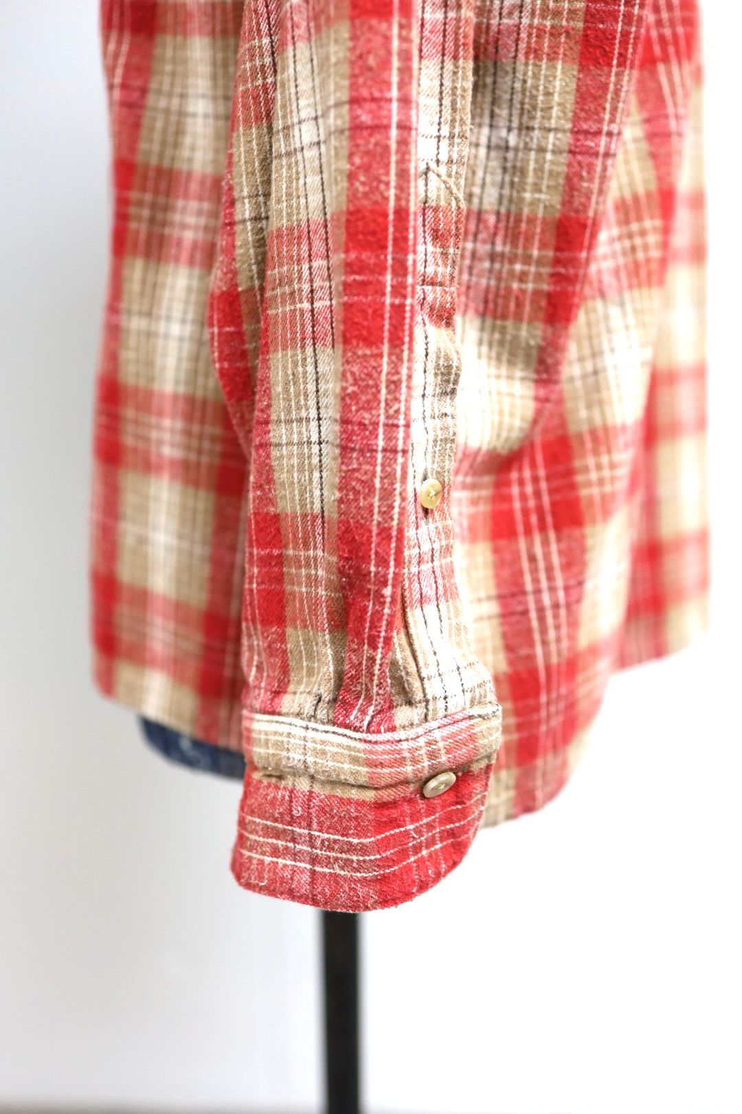 アプレッセ 2026 STYLE1 Vintage Cotton Silk Nep Twill Check Shirts (26SAP-02-06)RED☆1月24日(土)発売！