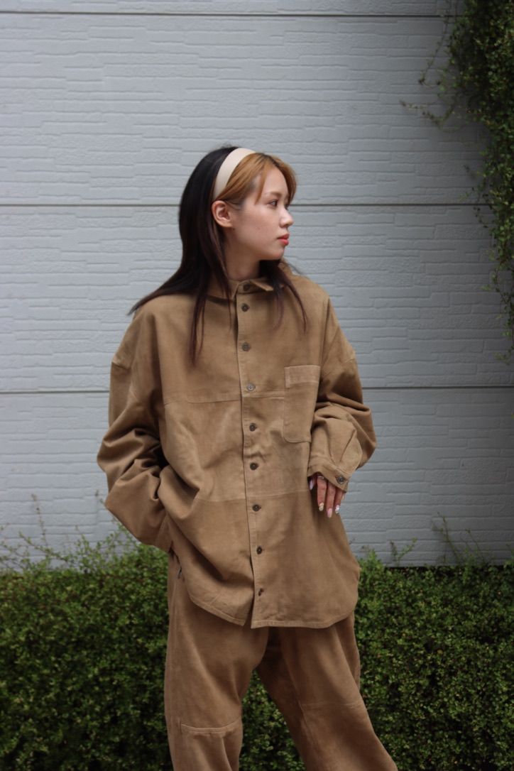SEEALL 22AW LEATHER OVERSIZED SHIRTS style 2022.9.10 | 2749
